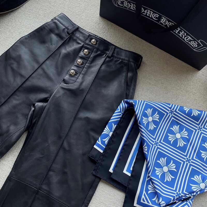 Yimeng Pants Women's 2023 New Harem Black Leather Pants Versatile Slimming Look Casual Pants High Street Straight Pants