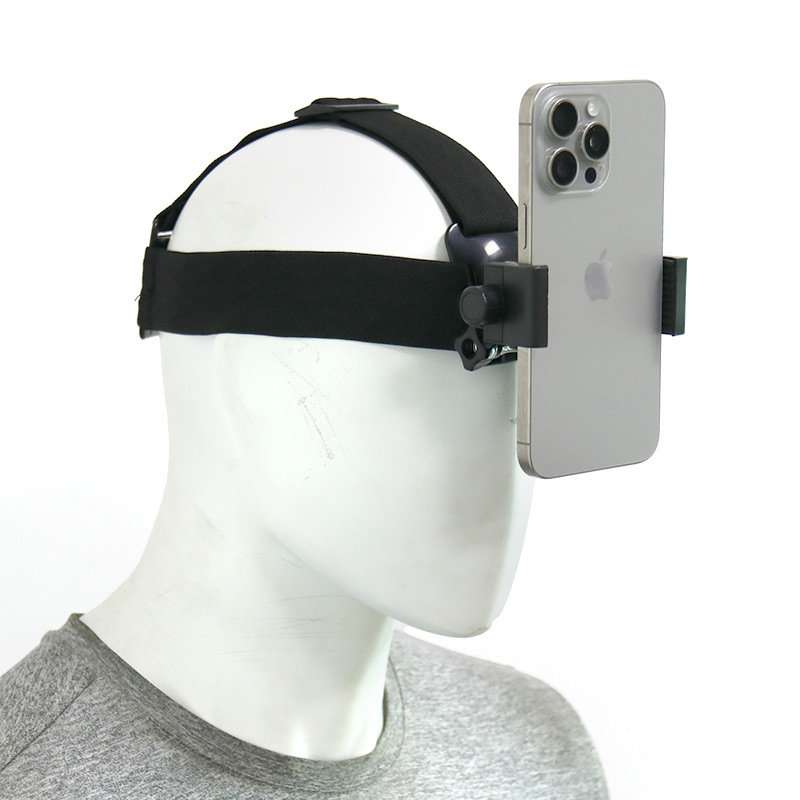 TikTok Tiro en perspectiva en primera persona desembalaje cámara de video transmisión en vivo diadema Soporte fijo para teléfono móvil montado en la cabeza