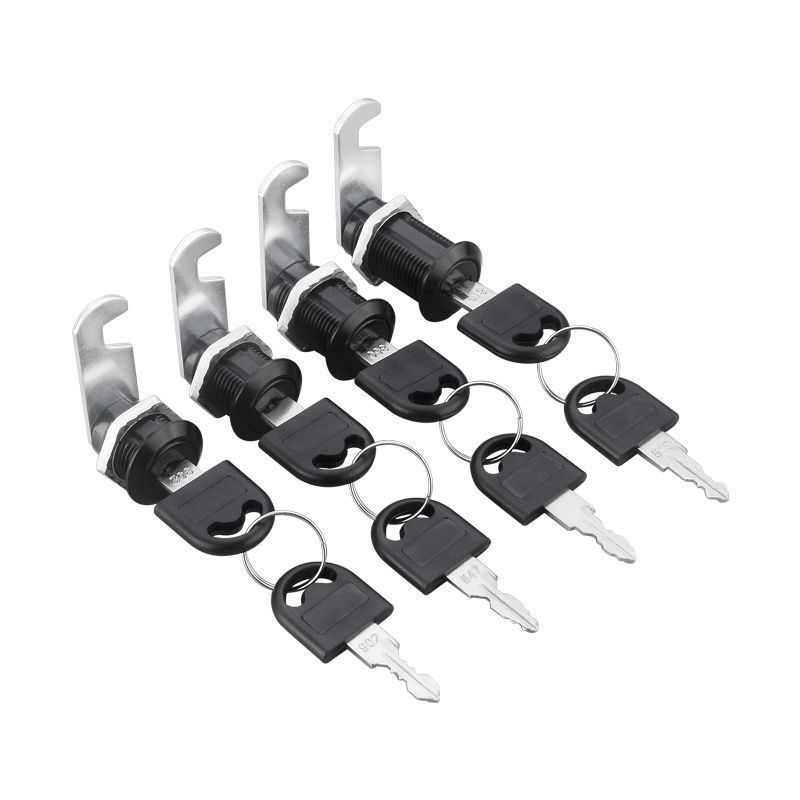 Iron sheet file cabinet lock, locker cylinder lock, desk cabinet lock, storage cabinet door lock, mailbox lock, black tongue-style lock