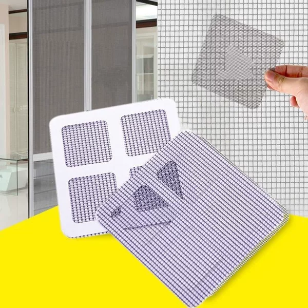 Screen Window Repair Patch, Self-Adhesive Patch for Repairing Holes in Doors and Windows, Anti-Mosquito Screen Patch