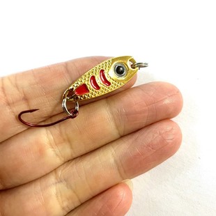 Micro Sequin Horse Mouth White Striped Bean Diced Melon Seed Sequins 1.5-5g White Striped Lure Red Single Hook