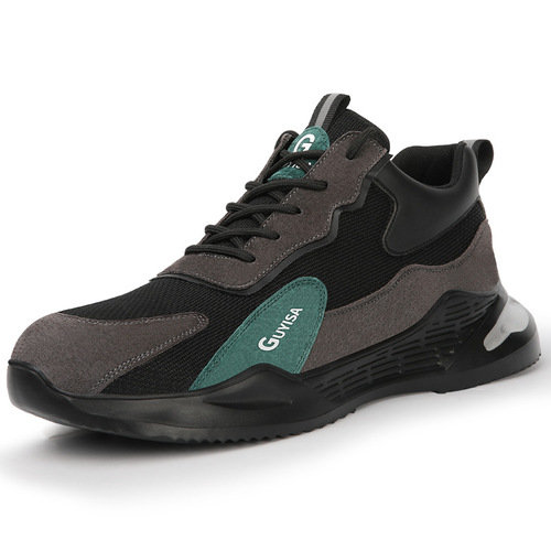 Men's Work Safety Shoes Wholesale Anti-Puncture Anti-Breakthrough Steel Toe Cap Shoes Lightweight Comfortable Four Seasons Safety Protective Work Shoes