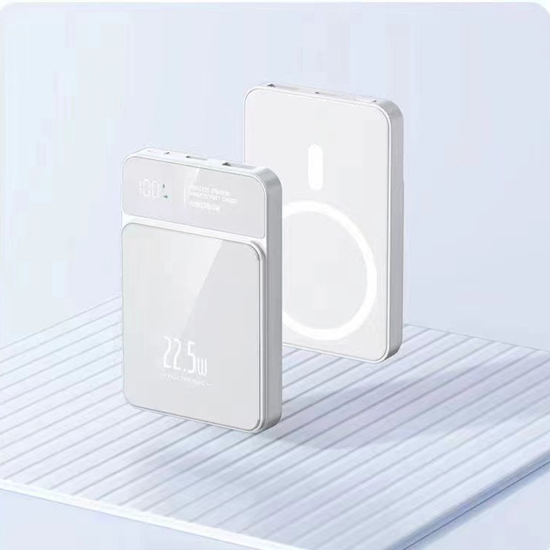 Pantalla digital inteligente 15W Lightning magnet de carga directa mini teléfono móvil cargador tesoro al aire libre fabricantes de energía portátil