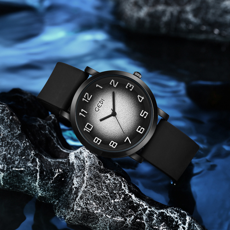 Goldie Men's Silicone Watch Simple High-end Student Watch Sports Men's Quartz Watch