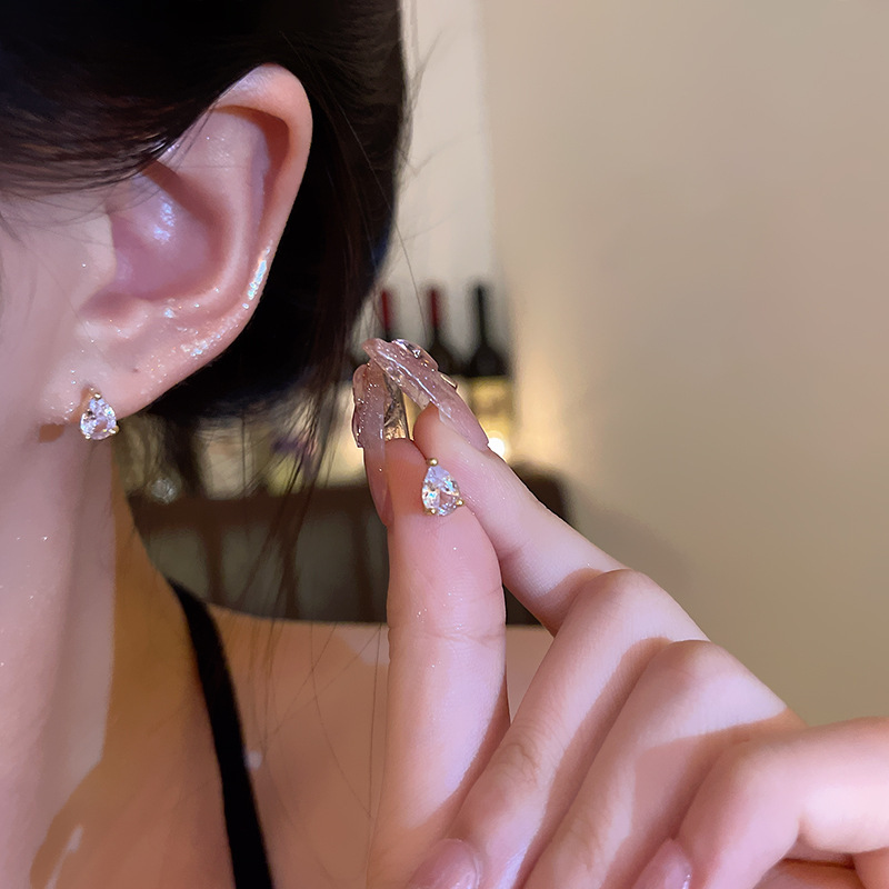 ins风绝美小巧星星锆石耳钉女轻奢高级感气质耳环小众设计耳饰品|undefined