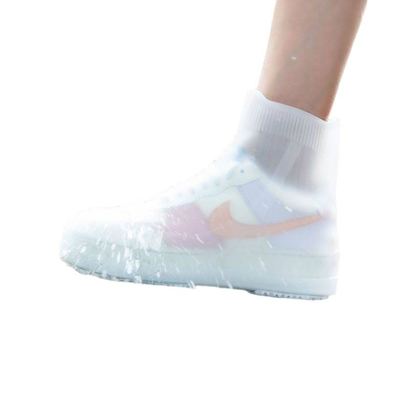 防水鞋套成人男女雨靴防滑加厚耐磨儿童硅胶雨鞋套中高筒水鞋鞋套|undefined