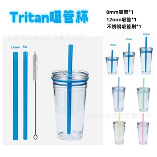 2025С�{ƿ��ˮ�����ܿ��ȱ�Tritan���ϱ�ins���汭16/12oz