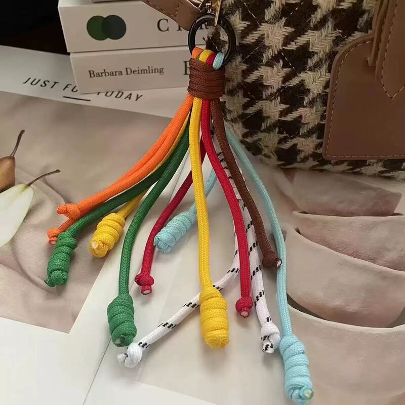 彩虹色可爱搞怪香肠嘴彩色韩系ins包挂件情侣书包钥匙扣撞色挂链|undefined