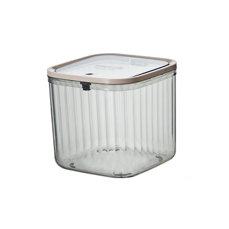 Basurero de escritorio plástico transparente basurero de cocina doméstica con cubierta ins viento de alto valor de presión de escritorio creativo