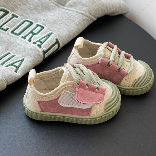 {15-27 size} One-year-old baby sneakers for girls spring soft-soled baby plus velvet toddler shoes for boys
