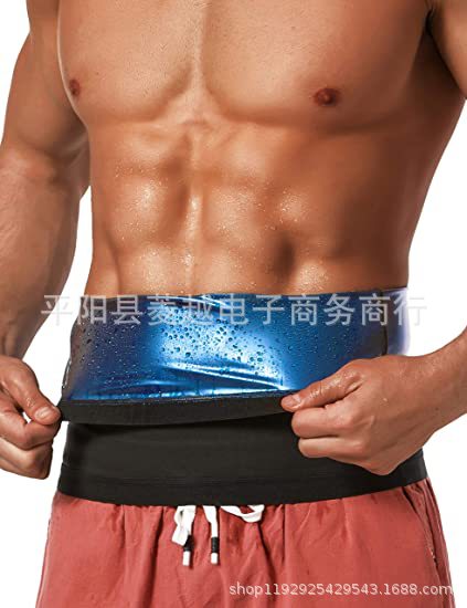 Los deportes transfronterizos breasted plástico cintura vientre cinturón cintura entrenador fitness hombres europeos y americanos sudor cintura cinturón sauna ropa