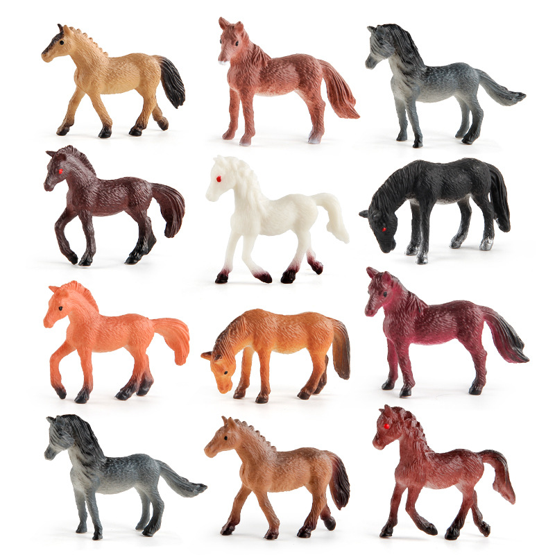 Simulación transfronteriza freisma modelo de caballo árabe mini 12 mundialmente famoso caballo animal decoración adornos estáticos