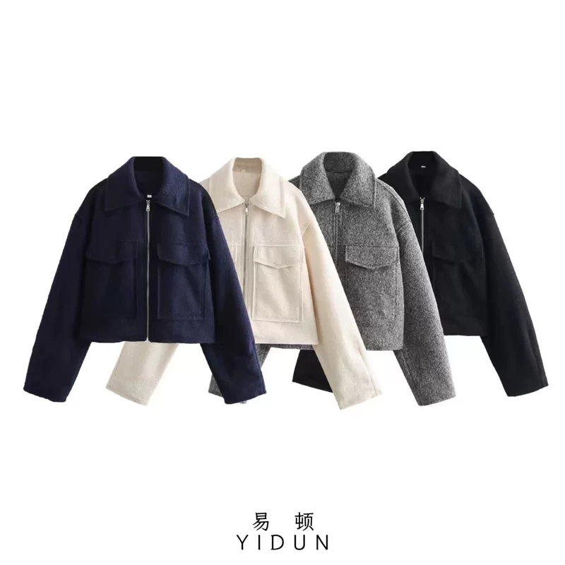 Летний шерстяной короткий жакет для отдыха, (международная торговля), европейский стиль, оверсайз