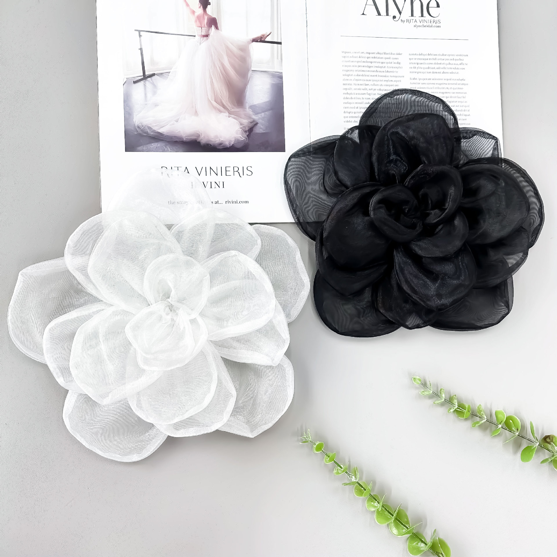 Accesorios para el cabello retro ultra Xian Ogan flor tridimensional DIY ropa de cabeza flor vestido de boda vestido accesorios