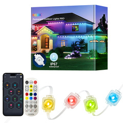 国境を越えた新しい LED スマート APP ポイント制御カラフルな軒ライト屋外防水 IP67 中庭フェスティバル雰囲気ライトストリング