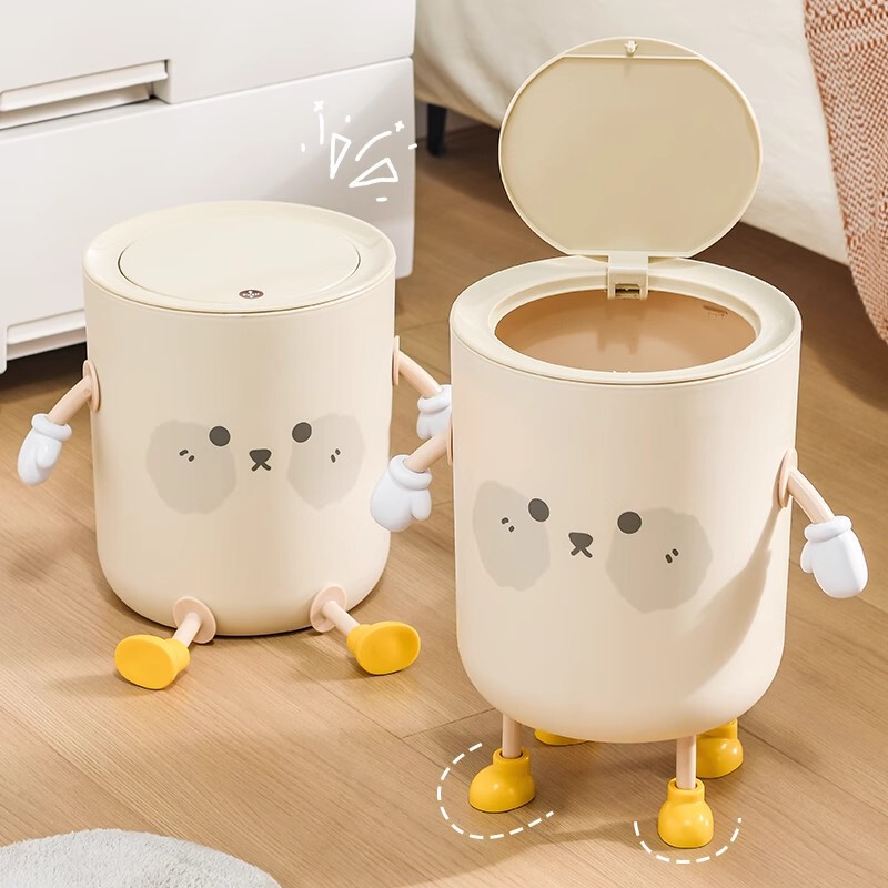 Household Double-layer Thickened Trash 2025 New Style Living Room Bathroom Kitchen Press Large Capacity Trash Bucket with Lid Household Double-layer Thickened Trash 2025 New Style Living Room Bathroom Kitchen Press Large Capacity Trash Bucket with Lid