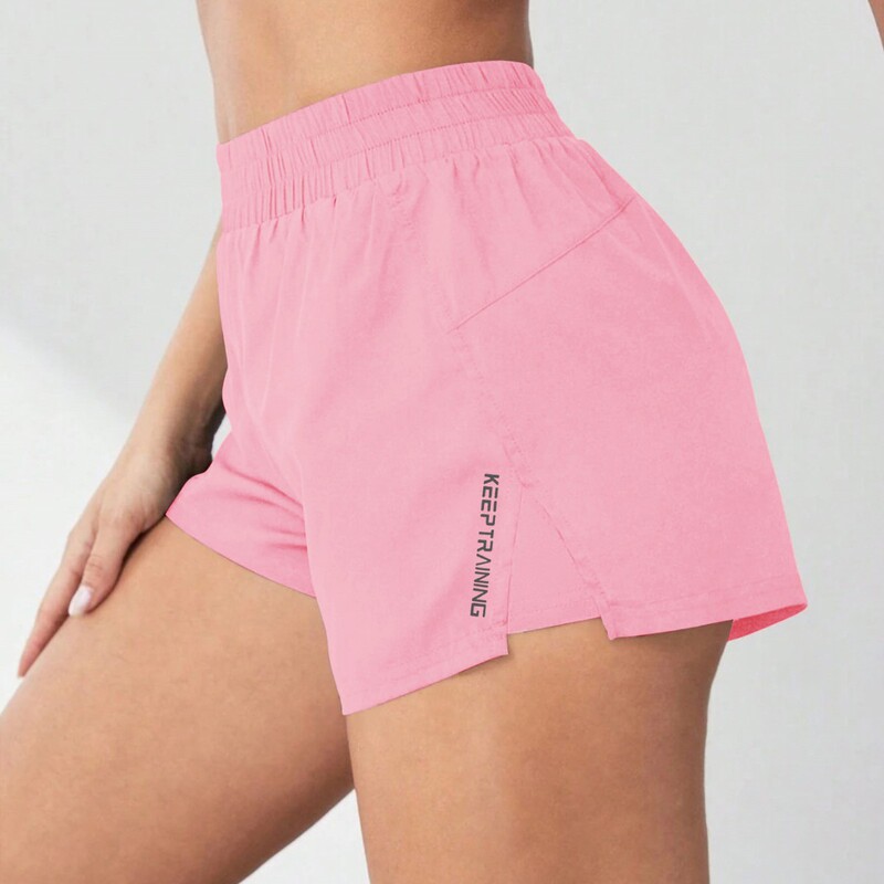 2025 European and American Foreign Trade New Summer Sports Shorts, Loose and Tight-Fitting Yoga Quick-Drying Anti-Exposure Fitness High-Waisted Shorts