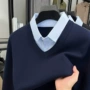 鸡心领加厚宽松新款打底衫