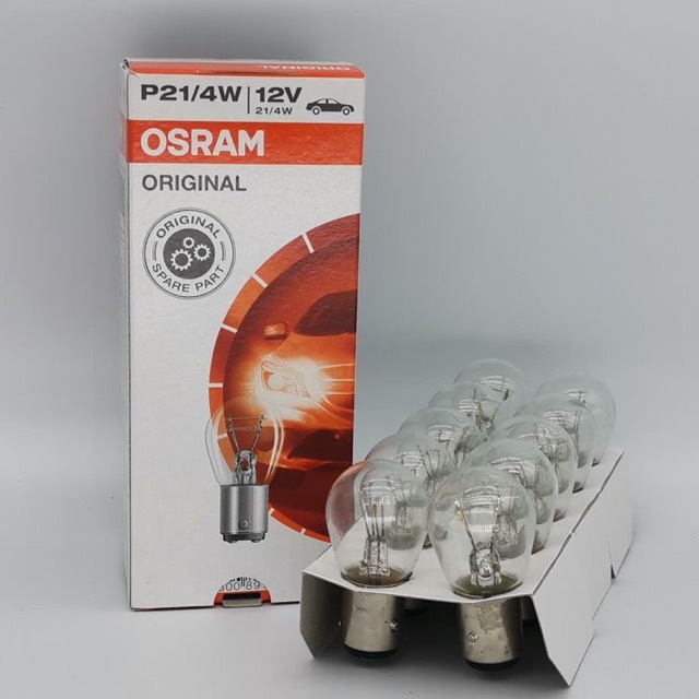 OSRAM 7506 GERMANY 12V P21W E1 Car Original Reverse Brake Light Bulb
