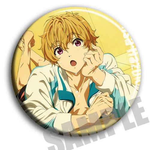 Free! Men's swimming club anime badge 58mm badge pin two-dimensional peripheral pendant painting