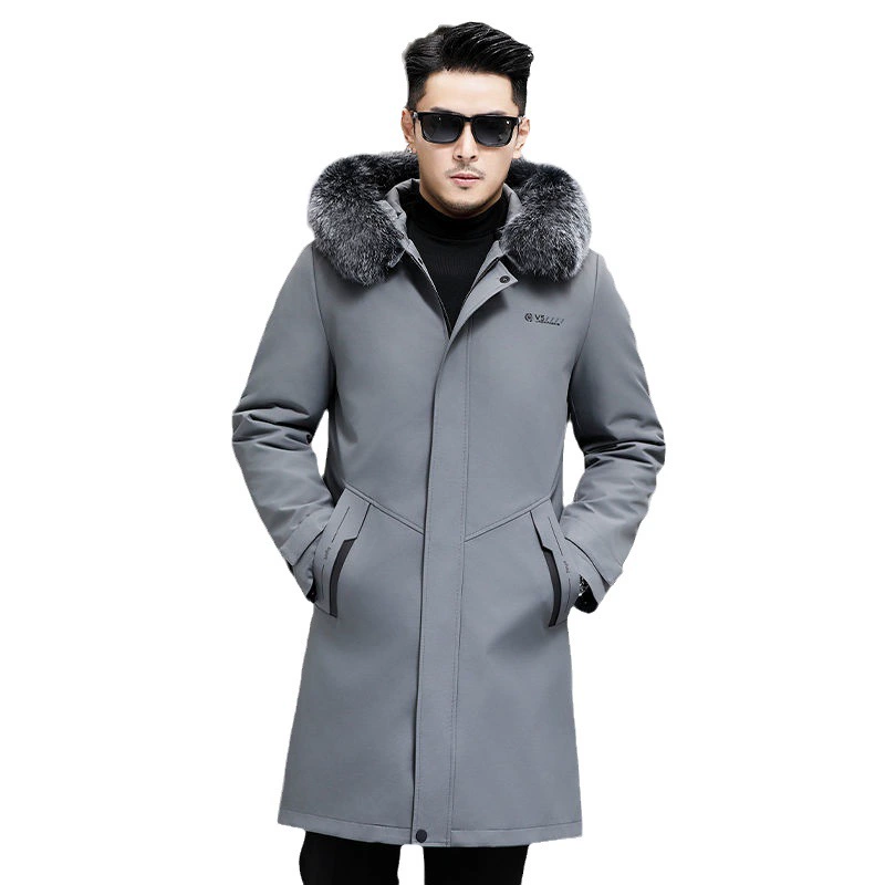 Long removable liner, demi-season jacket
