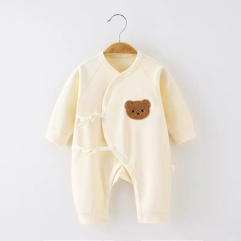 新生婴儿衣服初生纯棉无骨哈衣爬服春秋宝宝和尚服夏季婴儿连体衣