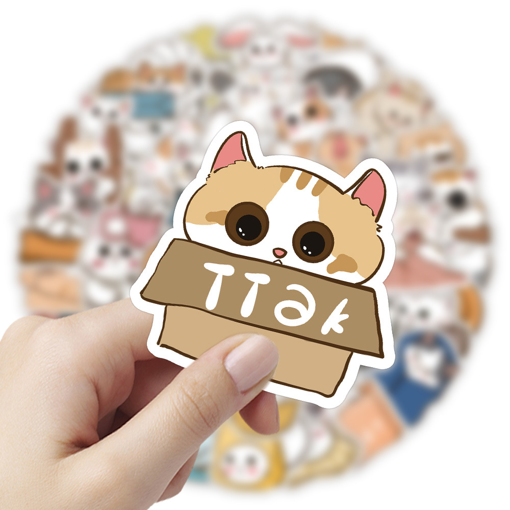 21g Weight Stickers Stationery Type 1 Set Quantity Learning Occasion PVC self-adhesive Material Animal, Cartoon Pattern Cute Style 1 Set Animal Cartoon Learning PVC Self-adhesive Cute Stickers 18