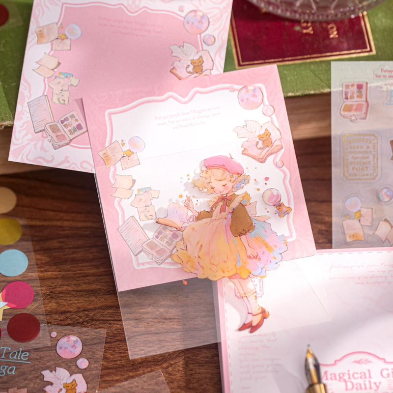 Mr. Paper Three Enjoy Stickings Serie de cómics de cuentos de hadas Tema de ensueño Notas de los estudiantes Notas Notas Notas Notas Notas Notas Notas Notas Notas