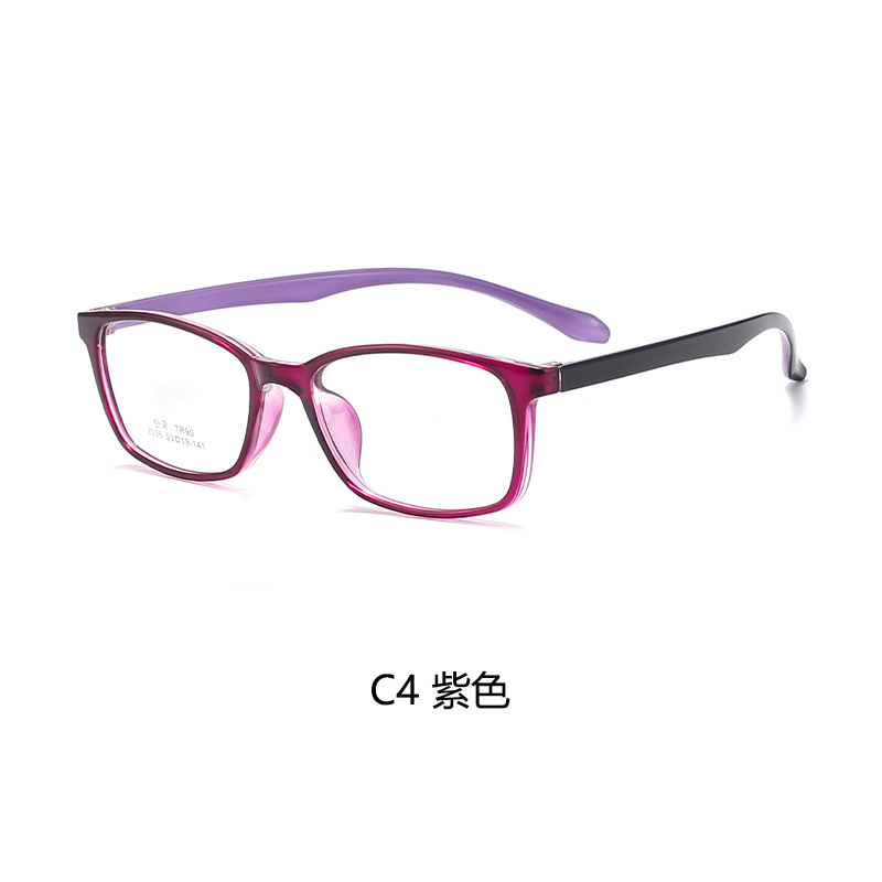 New myopic glasses, female internet celebrity TR90, big face slimming, flat lens internet celebrity, same eyeglass frame, popular on Amazon