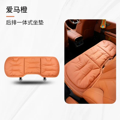 Seat cushion, seat cover — and Breathable Car Seat Covers - hermes-orange-rear-seat-cushion-single