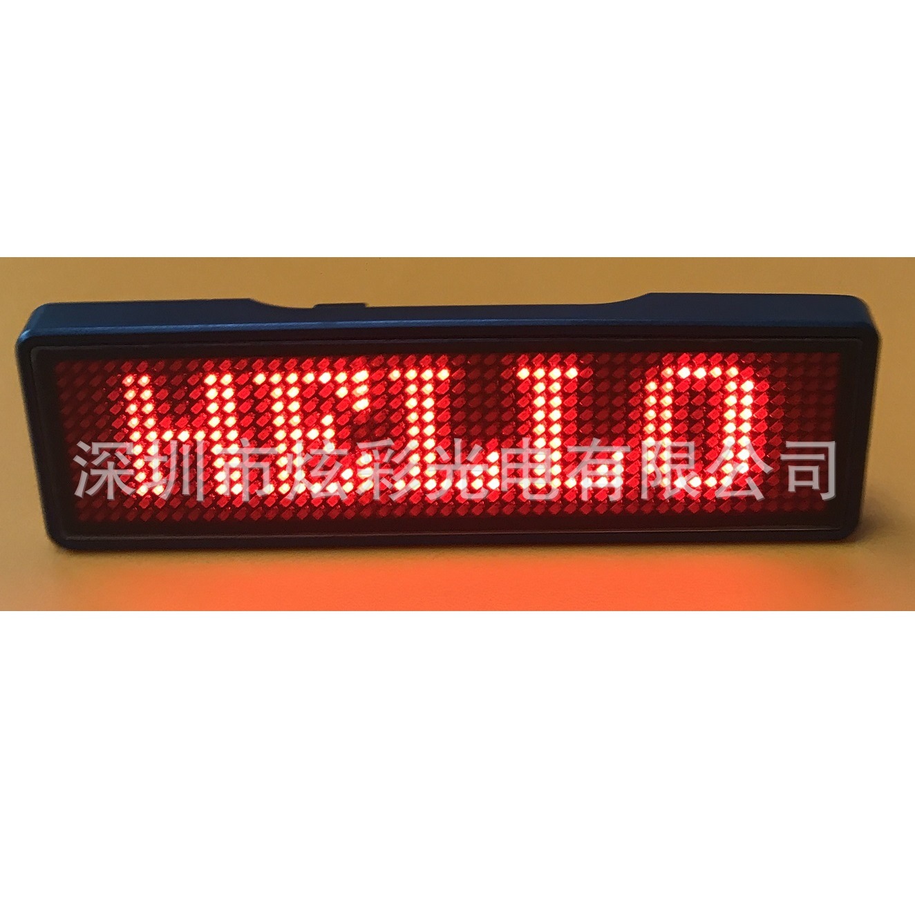 电脑1144LED 工牌LED 名片屏LED NameTag发光胸牌酒后代驾