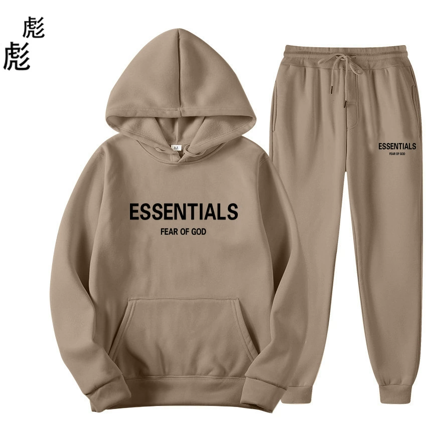 FEAR OF GOD двойная линия ESSENTIALS Замбия модный бренд мужской и женский свитер костюм свободный худи на флисовой подкладке F