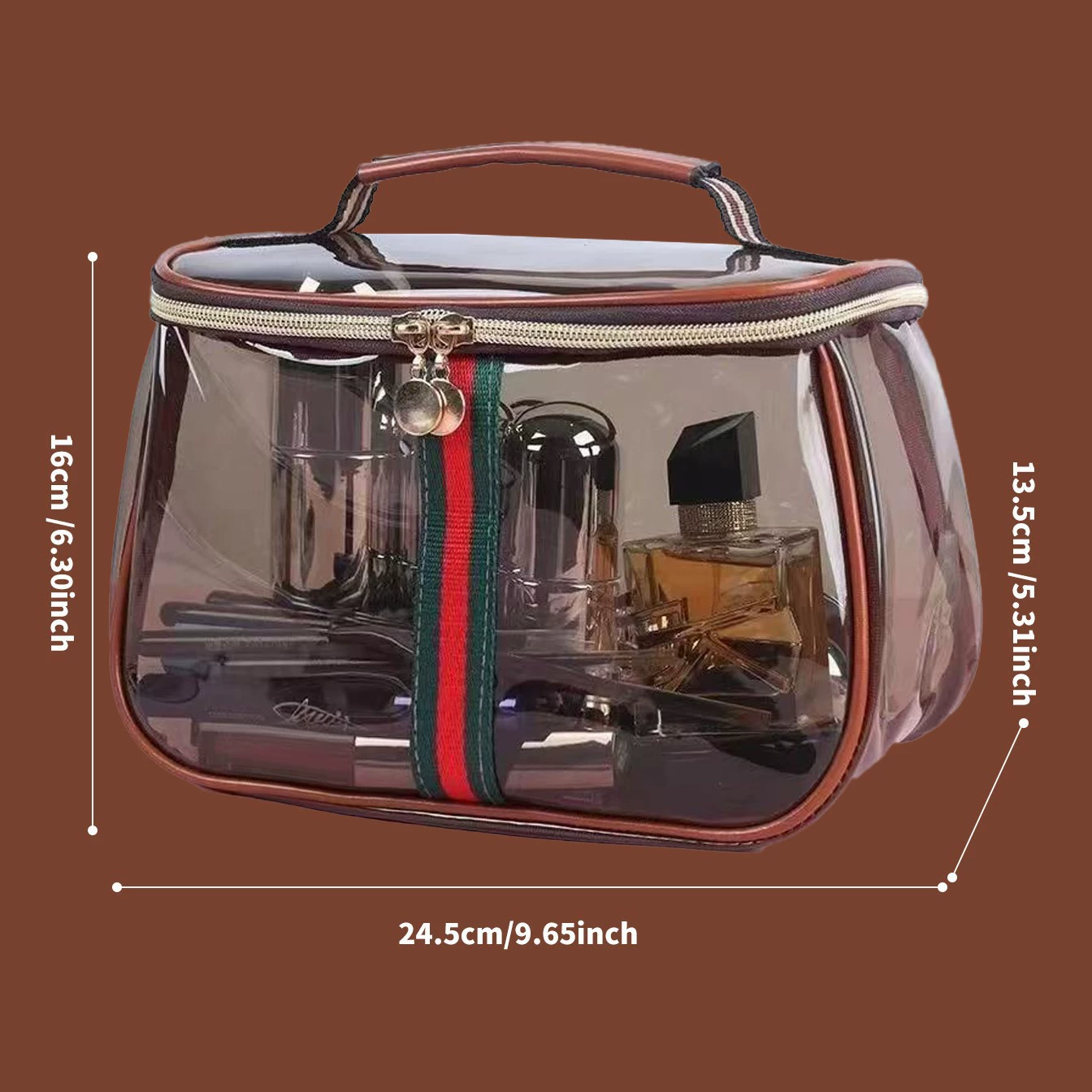 Новая ретро-пресбиопическая водонепроницаемая полупрозрачная модная легкая роскошная высококачественная косметичка большой емкости, портативная косметичка, коллекция
