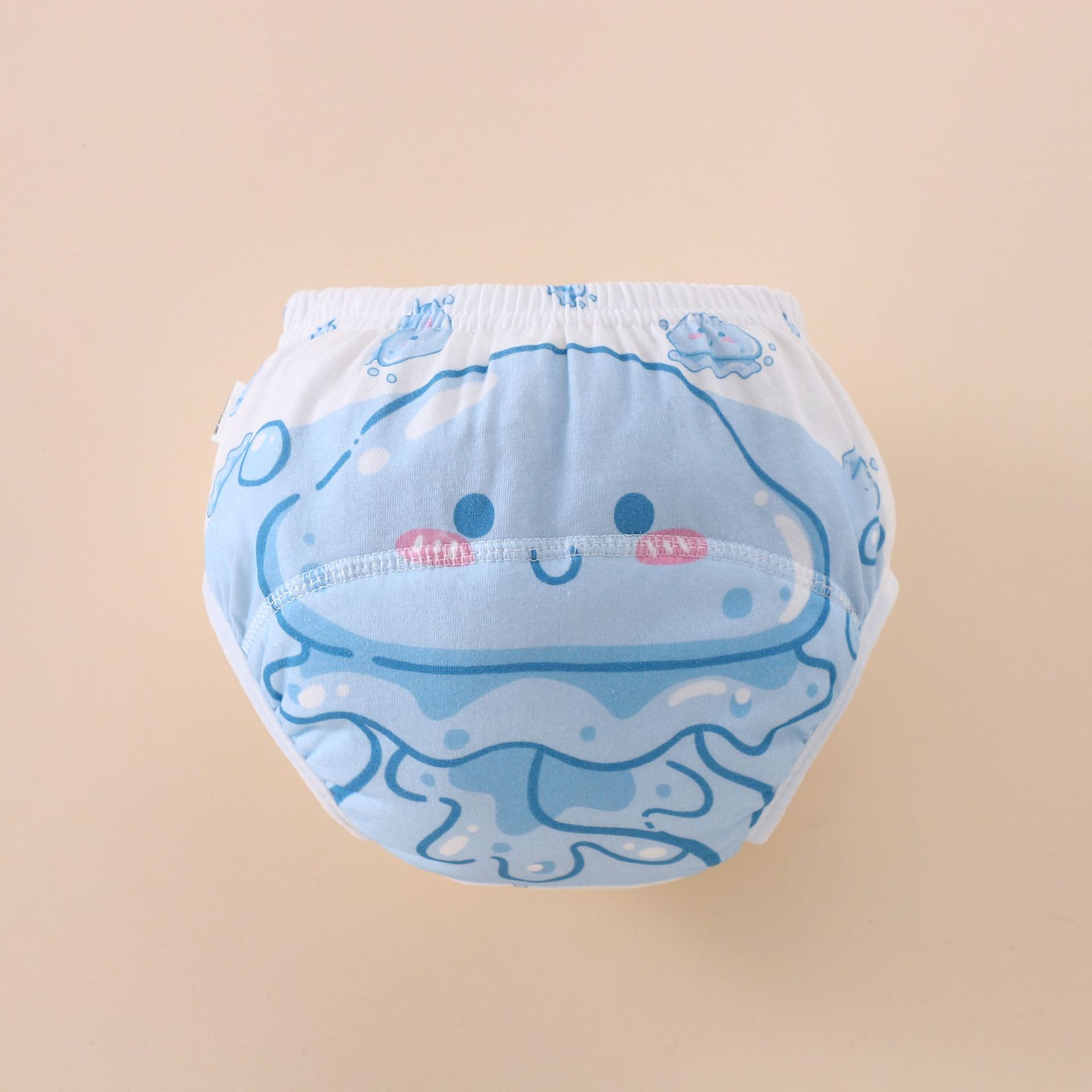 Pantalones de entrenamiento transfronterizos para bebés, pantalones de aprendizaje de algodón puro para niños, pantalones de pañales transpirables con dibujos animados para bebés de verano, pantalones lavables a prueba de fugas