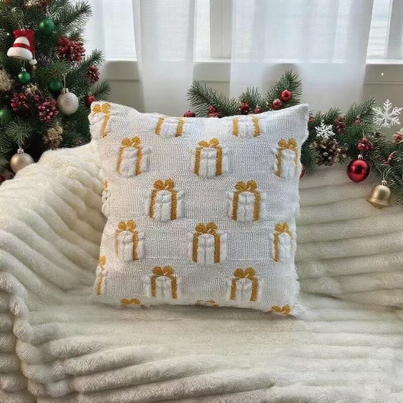 メーカーの新しいクリスマスギフトボックス枕カバー新しいクリスマスクッションカバーホリデーパーティー枕カバー新しい|undefined