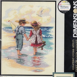 13721 Dimensions Sunset Holding Hands Counted Cross Stitch Kit