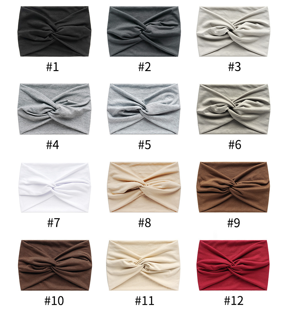 26g Weight Hair Band Hair Accessories Type 1 Piece Quantity Holiday, Daily Occasion Solid Color Pattern Women's Gender Simple Style Style Simple Style Solid Color Cloth Hair Band 无