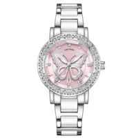 Asia Platinum Watch Fashion Fantasy Big Butterfly Легкие часы для студентов на рабочем месте дикие водонепроницаемые бриллиантовые женские кварцевые часы