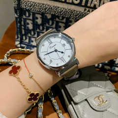 蒂米妮新款時尚氣質簡約通勤皮帶腕錶帶日曆休閒輕奢女士石英手錶