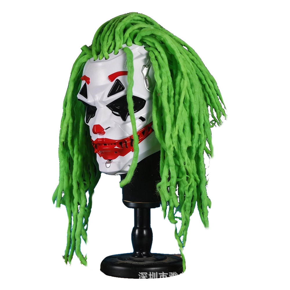 Cross-border Cyberpunk Clown Halloween Horror máscaras Carnival Party Clown Horror Head Mask Halloween