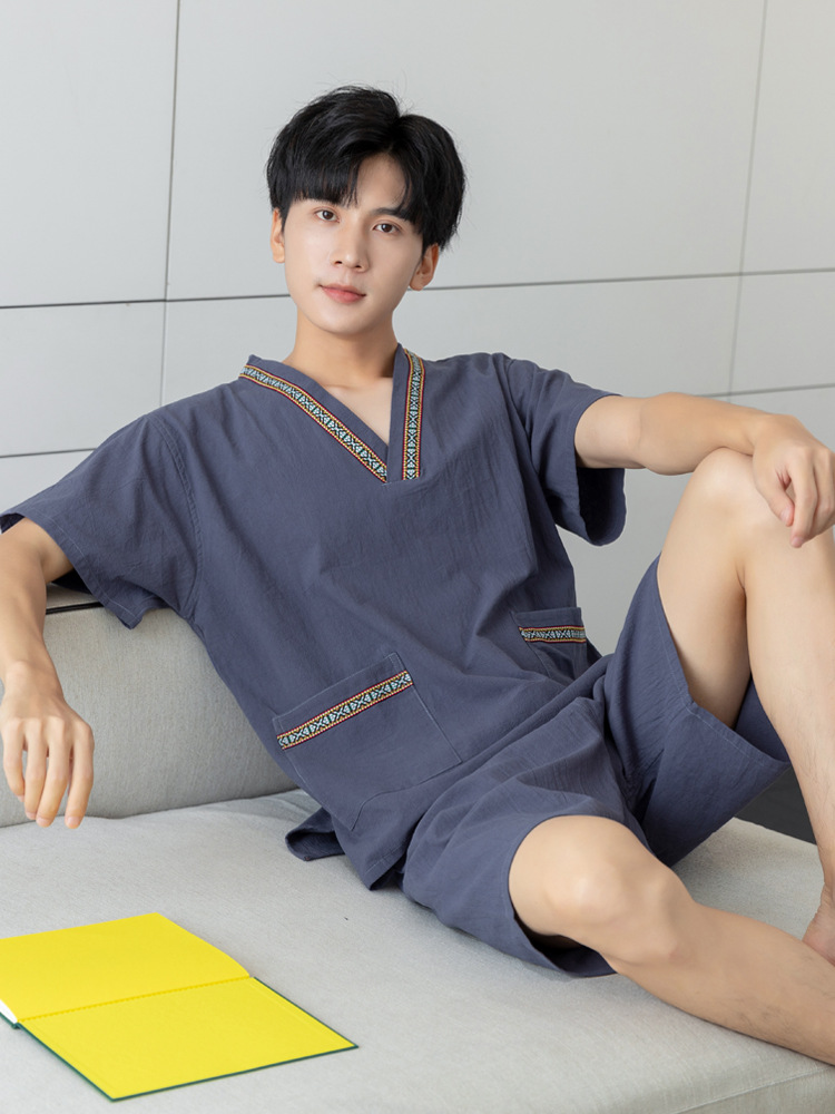 땀 옷 여자와 남자 플러스 사이즈 커플 목욕 옷 뚱뚱한 손님 잠옷 발 치료 마사지 사우나