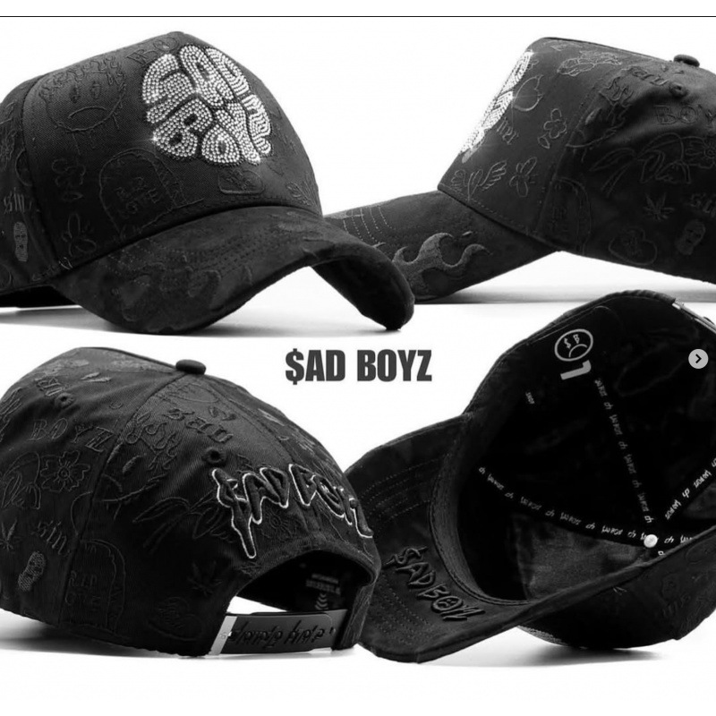 Tendencia transfronteriza hip hop Dandy Dandy sombrero con letras de diamante sombrero de pato doblado a lo largo del sombrero de béisbol image 37