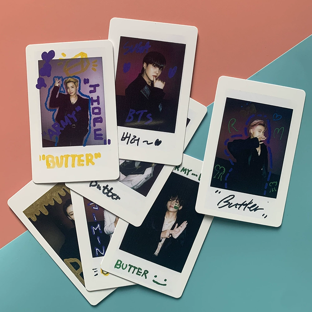 Фотокарточки (BTS) Butter Lomo набор — 7 шт., 5.4 × 8.6 см, случайный выбор