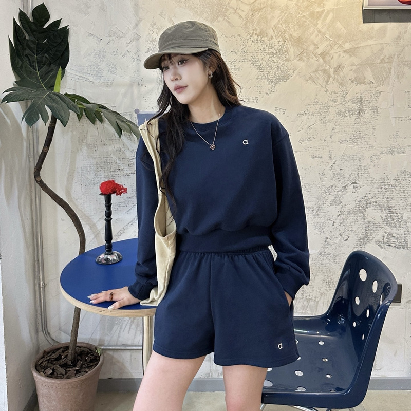 Cross-Border Al? Letter Print Casual Terry Cotton Women's Shorts 26 Summer Loose Sports Knit Shorts Cross-Border Al? Letter Print Casual Terry Cotton Women's Shorts 26 Summer Loose Sports Knit Shorts