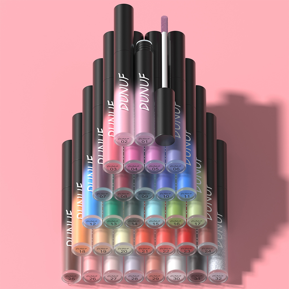 Check it out! Link Disclaimer - Exclusive for Foreign trade :DUNUF 32-color Multi-purpose matte long-lasting Lip gloss undefined