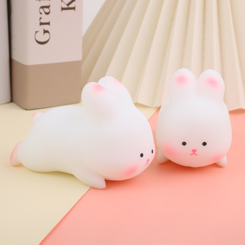 Lasha rabbit pinchle creative flour animal vent ball decompression artifact slow rebound children's small toys wholesale