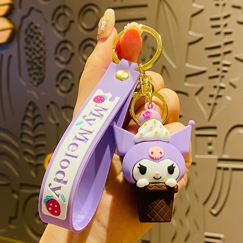 Sanrio, мультяшный горшок с цветами, брелок, украшение для сумки, модные автомобильные ключи