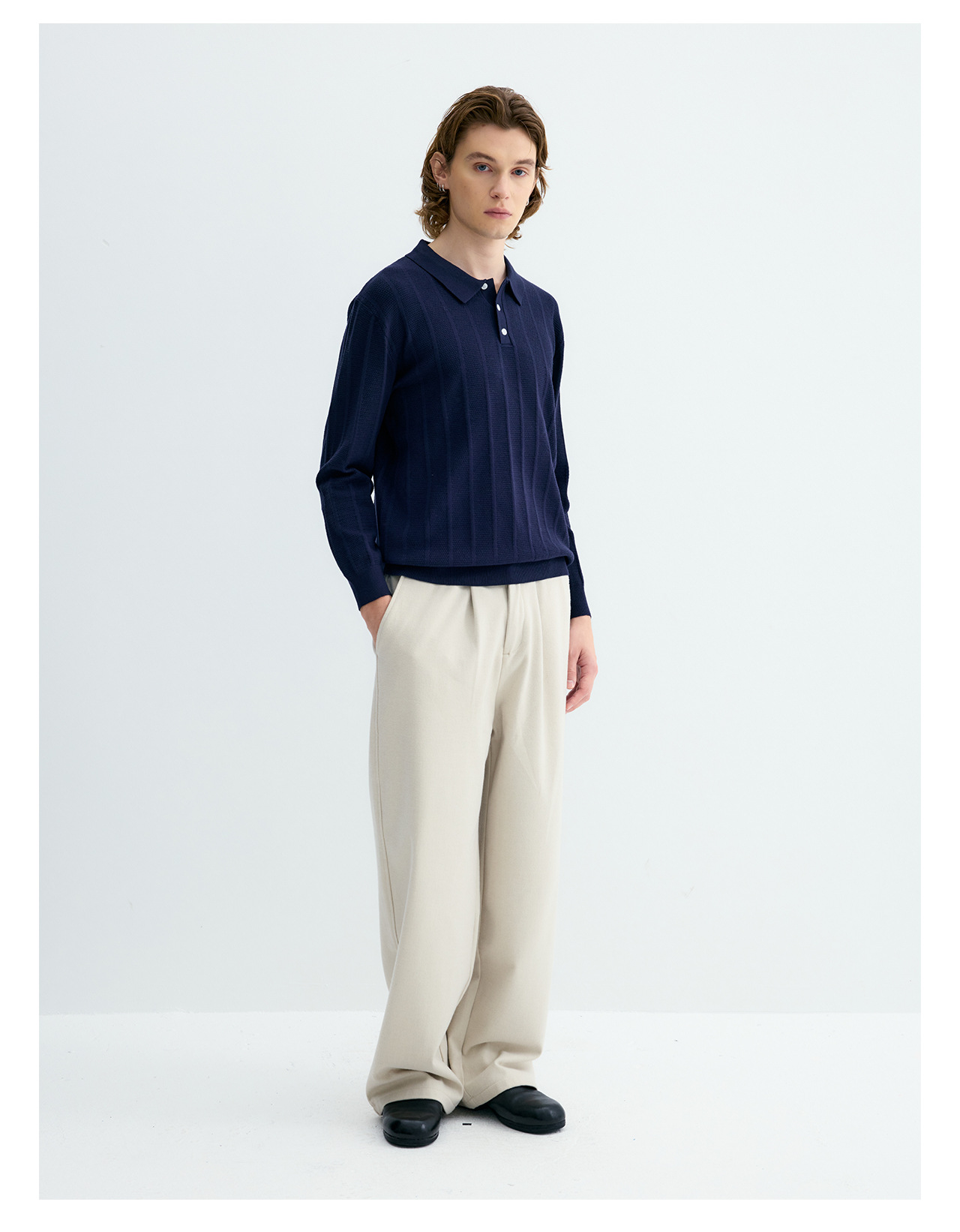 UNF Straight-Leg Drape Trousers