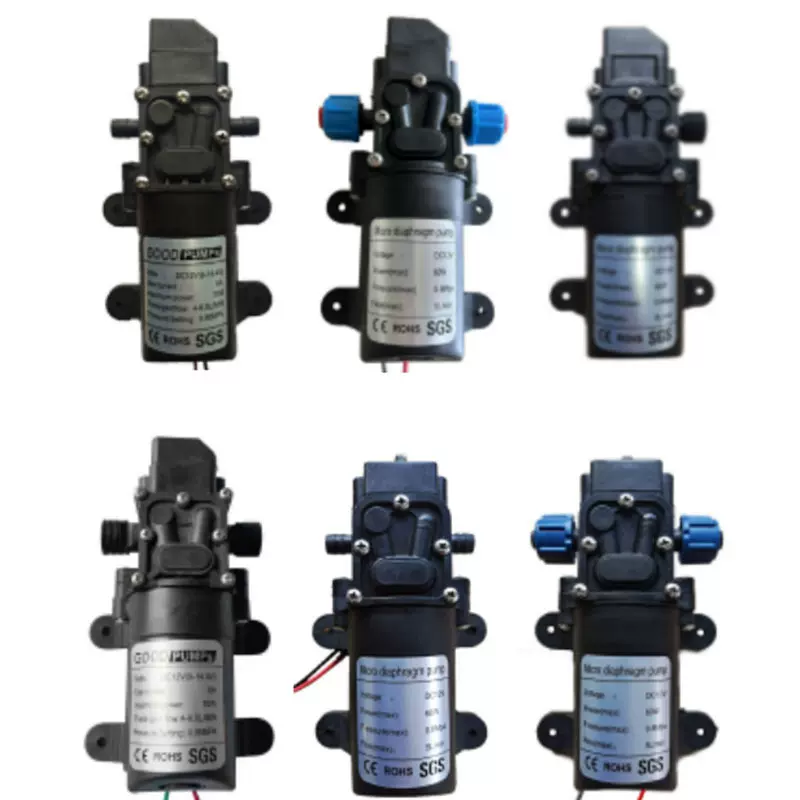 12V60W智能隔膜泵家用自吸水泵喷雾喷淋回流泵四分降温浇花隔膜泵