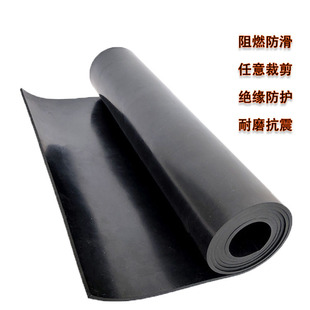 in stock wholesale black insulation rubber pad high temperature resistant V0 fire self-extinguishing flame retardant rubber sheet sealing rubber pad
